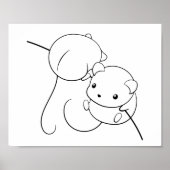 Mäuse ernten, Mäuse-Färberseite Poster (Vorne)