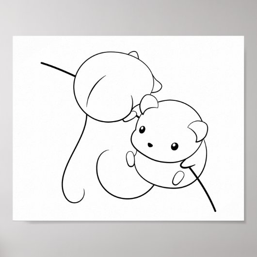 Mäuse ernten, Mäuse-Färberseite Poster (Vorne)