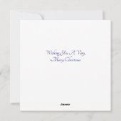 Mäuse Flat Christmas Card Feiertagskarte (Rückseite)