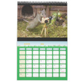 Mäuse - George die Maus in einem Blockhaufen Haus Kalender (Mär 2026)