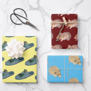 Mäuse Geschenkpapier Set