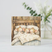 Mäuse-Grußkarte (Stehend Vorderseite)