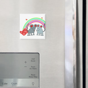 Mäuse in Liebe Valentine Magnet