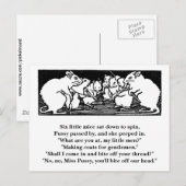 Mäuse-Kinderzimmer-Rhyme Postkarte (Vorne/Hinten)