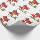 Mäuse mit Toadstools, Schlafenmaus, niedlich Geschenkpapier (Ecke)