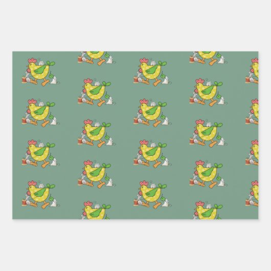 Mäuse näen Huhn Geschenkpapier Set (Vorderseite 3)