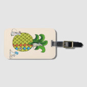 Mäuse nähen Ananas Gepäckanhänger (Vorderseite (Horizontal))