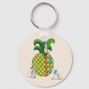 Mäuse nähen Ananas Schlüsselanhänger
