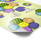 Mäuse nähen Blüten Fotodruck (Ecke)