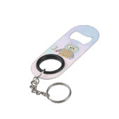 Mäuse nähen Eule Mini Flaschenöffner (Rückseite Schrägansicht)