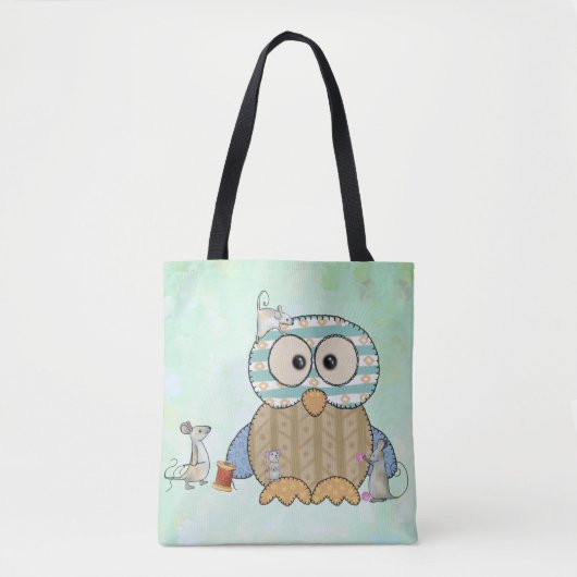 Mäuse nähen Eule Tasche (Vorderseite)