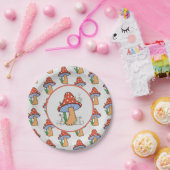 Mäuse nähen Pilz Pappteller (Party)