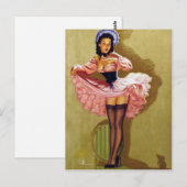 Mäuse-Pin-Up Postkarte (Vorne/Hinten)