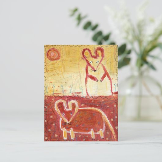 Mäuse Postkarte (Stehend Vorderseite)
