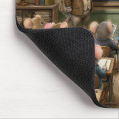 Mäuse sitzen in einem Klassenzimmer Mousepad (Ecke)