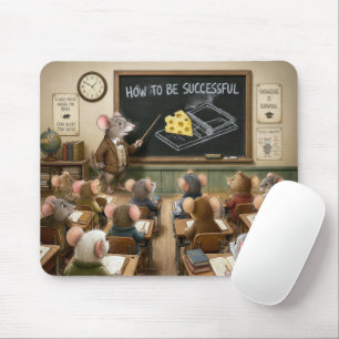Mäuse sitzen in einem Klassenzimmer Mousepad