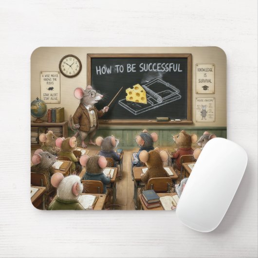 Mäuse sitzen in einem Klassenzimmer Mousepad (Mit Mouse)