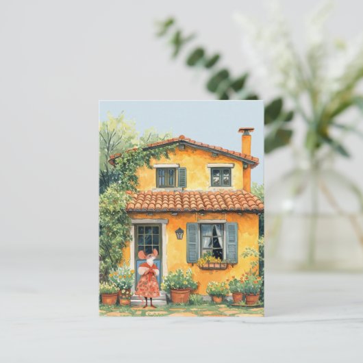 Mäuse - Sommerurlaub Postkarte (Stehend Vorderseite)