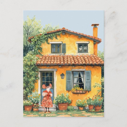 Mäuse - Sommerurlaub Postkarte (Vorderseite)