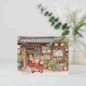 Mäuse - Stadtmauer - BESTE FREUNDIN Postkarte (Stehend Vorderseite)