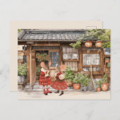 Mäuse - Stadtmauer - BESTE FREUNDIN Postkarte (Vorne/Hinten)