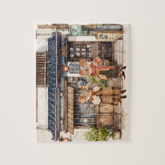 Mäuse - Stadtreihe Puzzle (Vertikal)