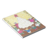 Mäuse um einen Käse Weihnachtsbaum Notizblock (angewinkelt)