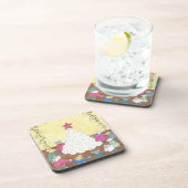 Mäuse um einen Käse Weihnachtsbaum Untersetzer (Rechte Seite)