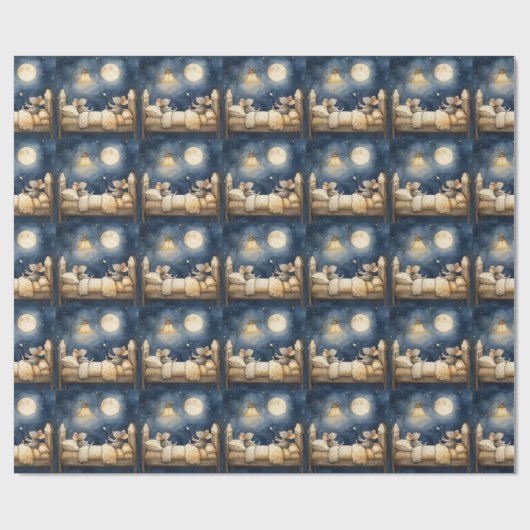 Mäuse-Umschlagpapier Geschenkpapier (Flach)