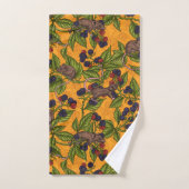 Mäuse und BlackBerry auf gelb Badhandtuch Set (Handtuch)