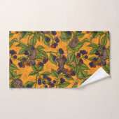 Mäuse und BlackBerry auf gelb Badhandtuch Set (Handtuch)