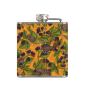 Mäuse und BlackBerry auf gelb Flachmann (Rückseite)