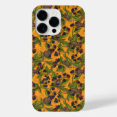 Mäuse und BlackBerry auf gelb iPhone Hülle (Rückseite)