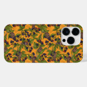 Mäuse und BlackBerry auf gelb iPhone Hülle (Rückseite (Horizontal))