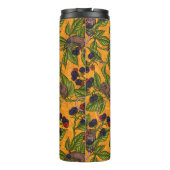 Mäuse und BlackBerry auf gelb Thermosbecher (Rückseite)