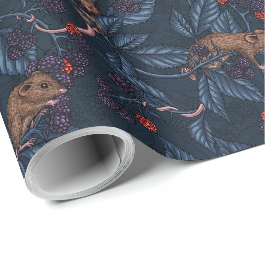 Mäuse und BlackBerry auf See Geschenkpapier (Rolleneckpunkt)