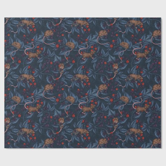 Mäuse und BlackBerry auf See Geschenkpapier (Flach)