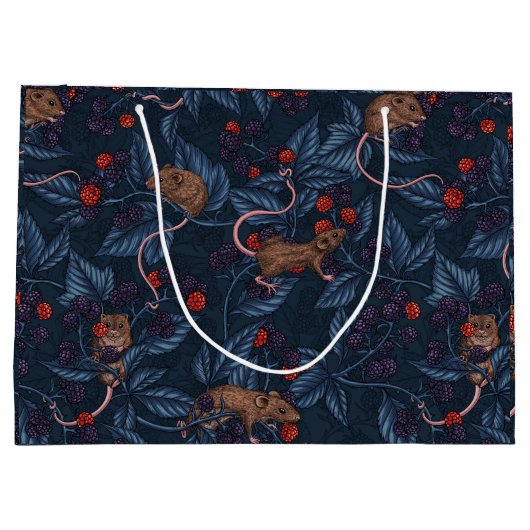 Mäuse und BlackBerry auf See Große Geschenktüte (Rückseite)