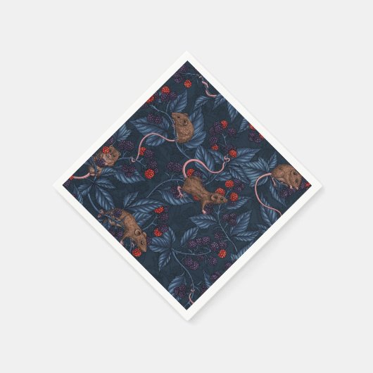 Mäuse und BlackBerry auf See Serviette (Ecke)