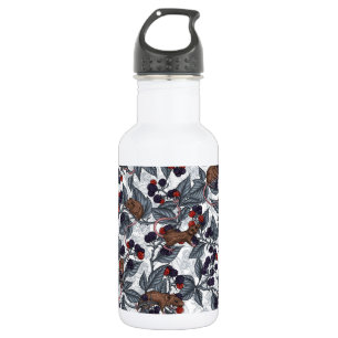 Mäuse und BlackBerry auf weiß Edelstahlflasche