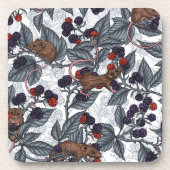 Mäuse und BlackBerry auf weiß Getränkeuntersetzer (Vorderseite)