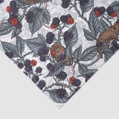 Mäuse und BlackBerry auf weiß Seidenpapier (Ausschnitt)