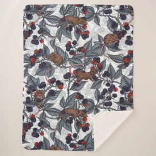 Mäuse und BlackBerry auf weiß Sherpadecke