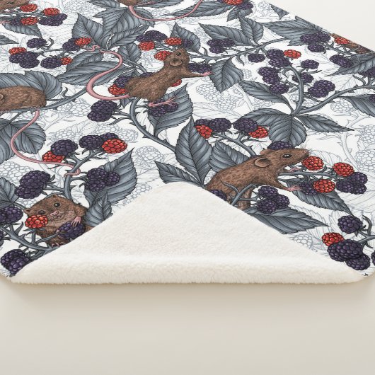 Mäuse und BlackBerry auf weiß Sherpadecke (3/4)