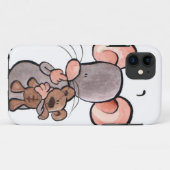 Mäuse- und des Teddybärenillustrierter Case-Mate iPhone Hülle (Rückseite (Horizontal))