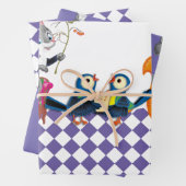 Mäuse und Eichhörnchen spielen ein Konzert Geschenkpapier Set (Beispiel)