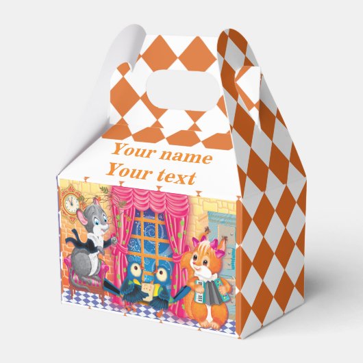 Mäuse und Eichhörnchen spielen ein Konzert Geschenkschachtel (Vorderseite)