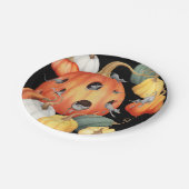 Mäuse und Kürbiskins Halloween Pappteller (Schrägansicht)