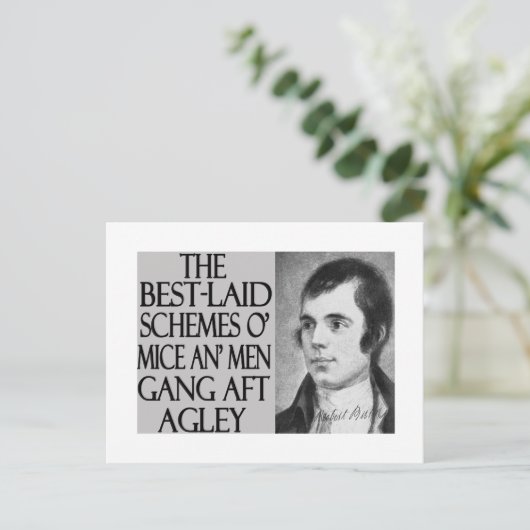 Mäuse und Männer Postkarte (Stehend Vorderseite)