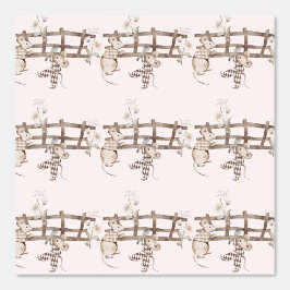 Mäuse und Zäune in landwirtschaftlichen Betrieben Tapete